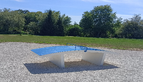 Table de teqball béton